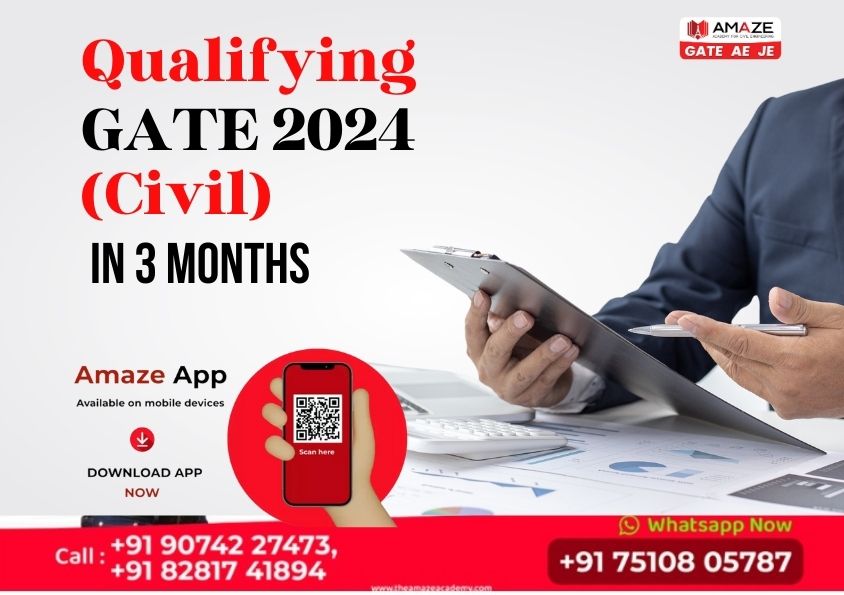 Qualifying GATE 2024 (Civil) In 3 Months Civil Engineering GATE Exam
