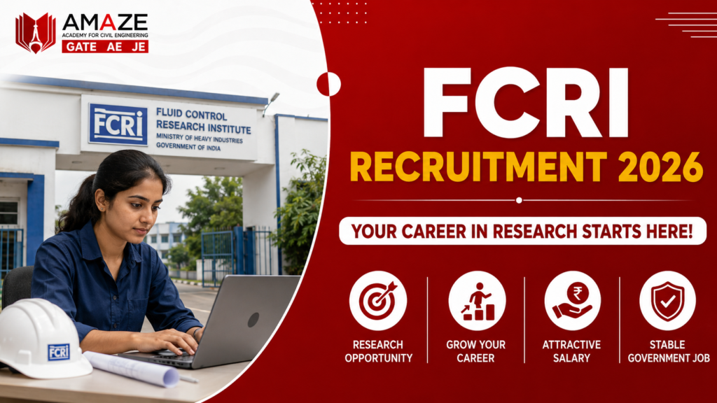 FCRI Junior Research Engineer Civil Recruitment 2026