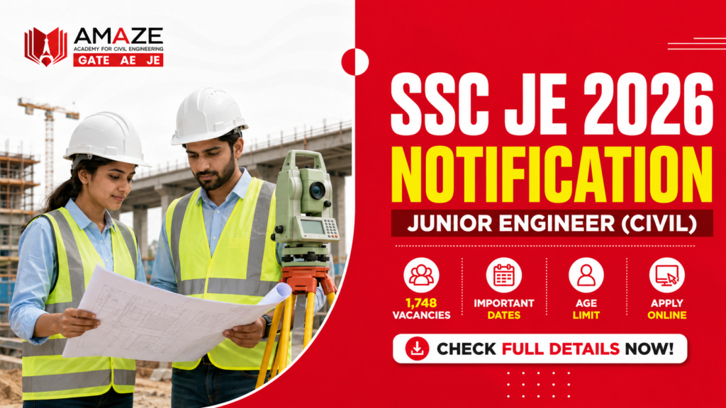 SSC JE Civil syllabus 2026